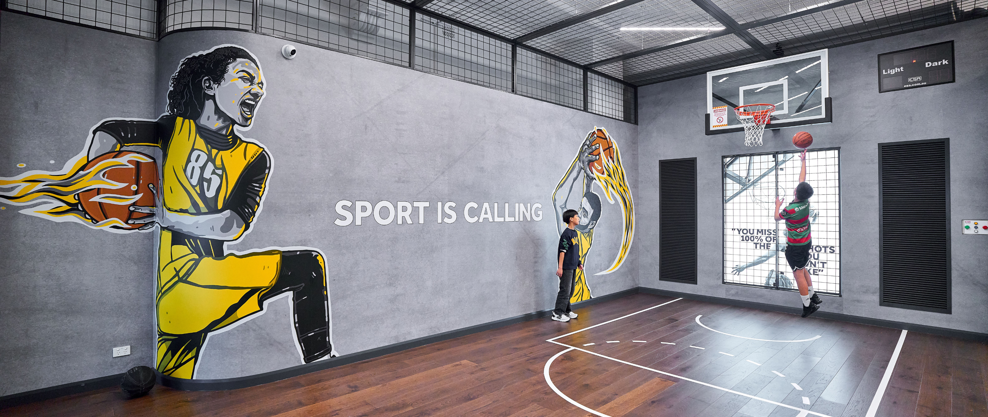 rebel Basketball Court