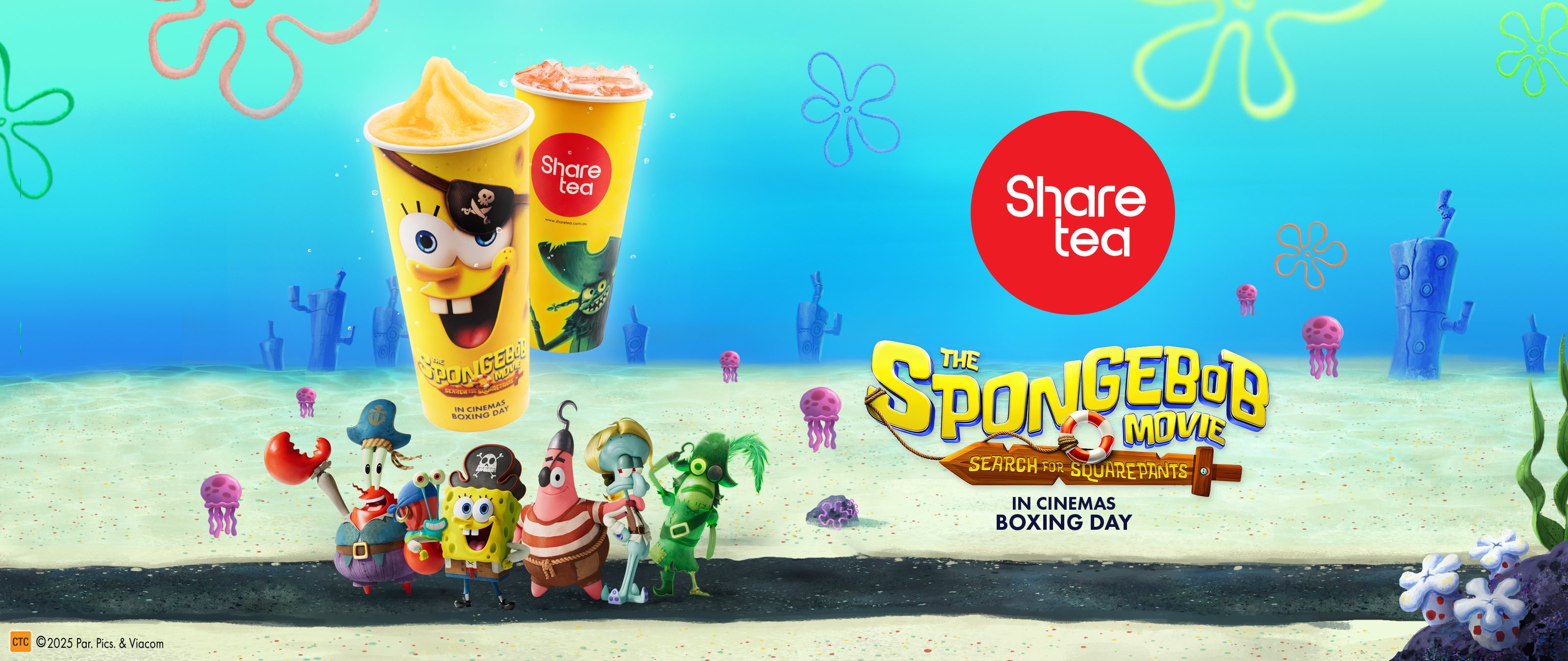 Sharetea | SpongeBob limited-edition drinks