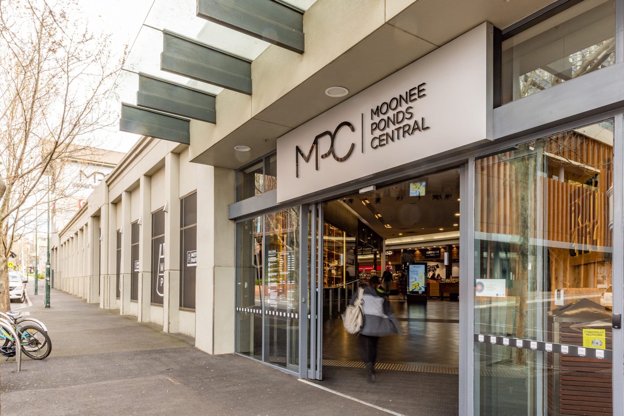 Coles mall Homer Street entrance