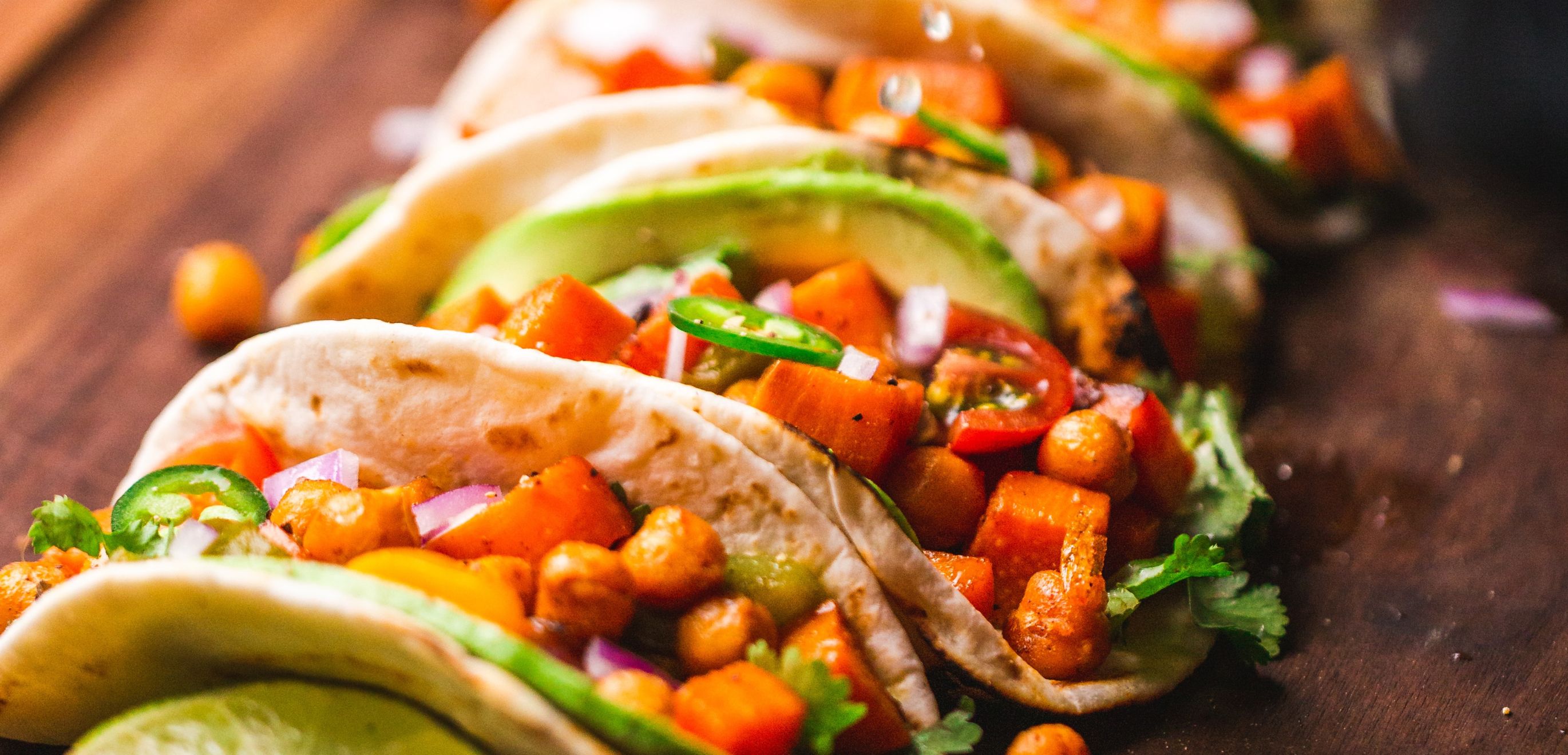 Rainbow Recipe Veggie Taco