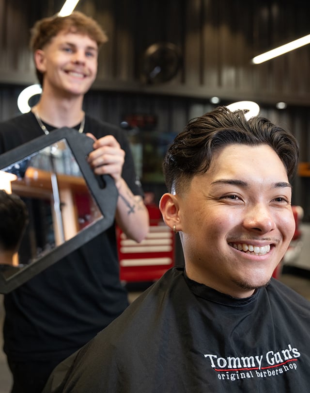 Man walking to a marooned boat