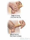 男性だんせい用ようコンドームのつけ方ほう