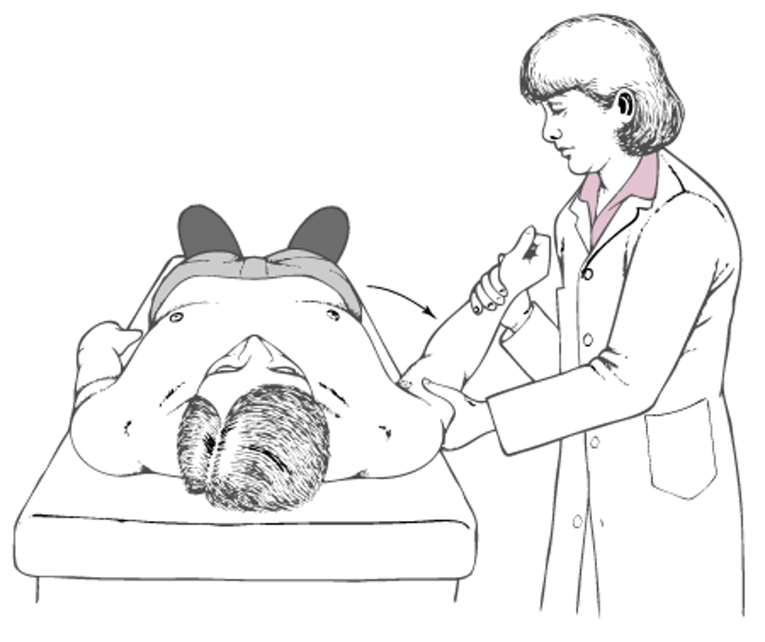 Einrenken einer Schulter: Hennepin-Technik