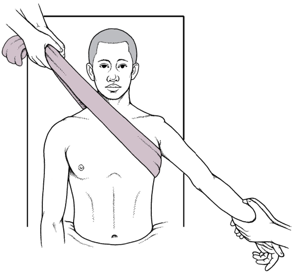 肩関節を元に戻す方法：牽引-対抗牽引法