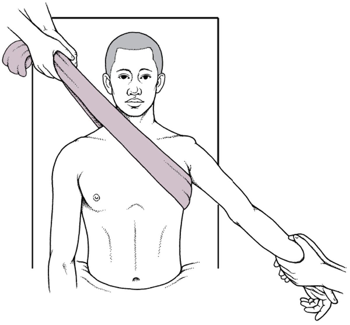 어깨를 제자리로 되돌려 놓기: 견인-대항견인