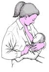 아기의 모유 수유 자세