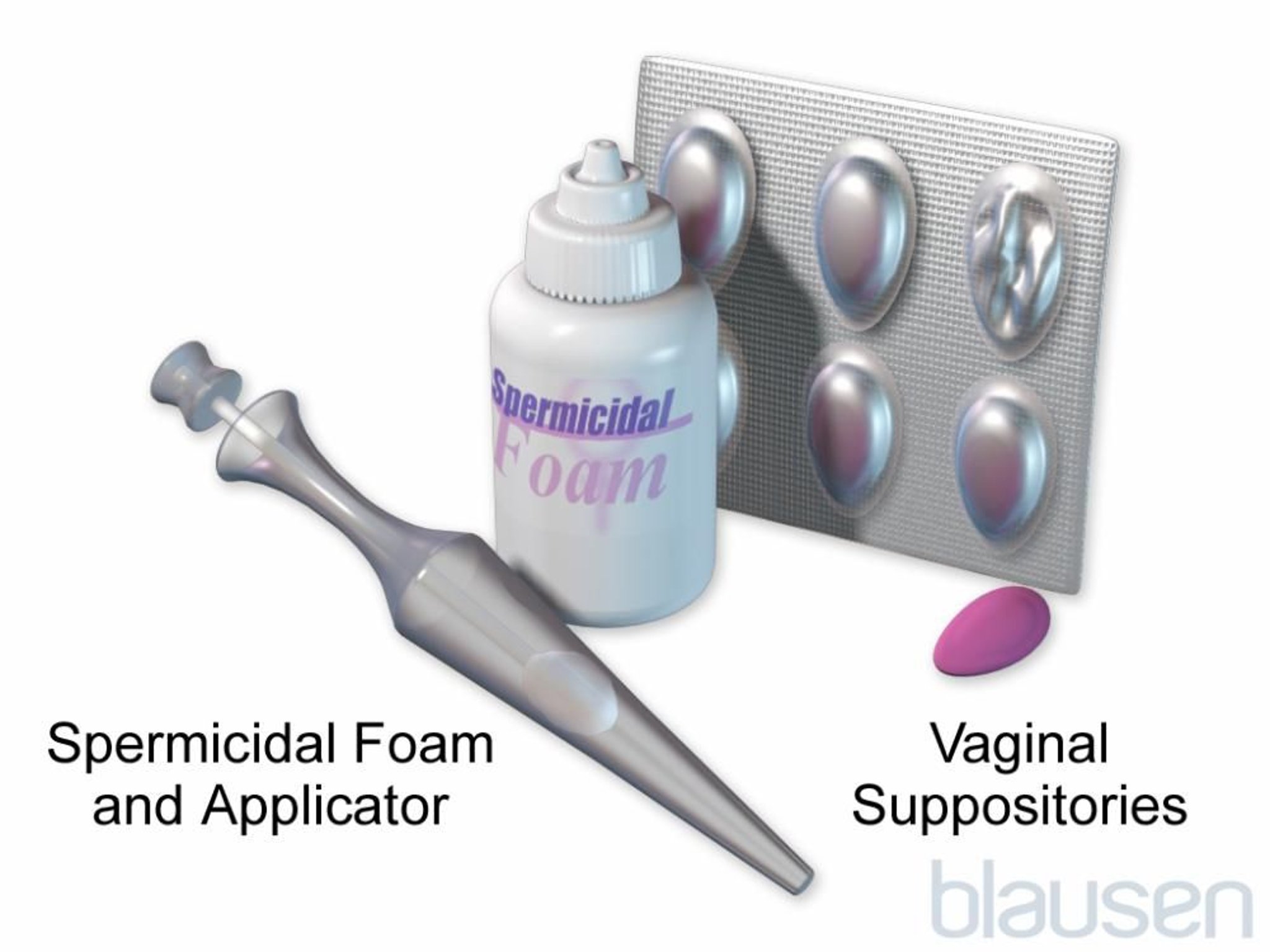 Spermicidal Foam and Vaginal Suppositories
