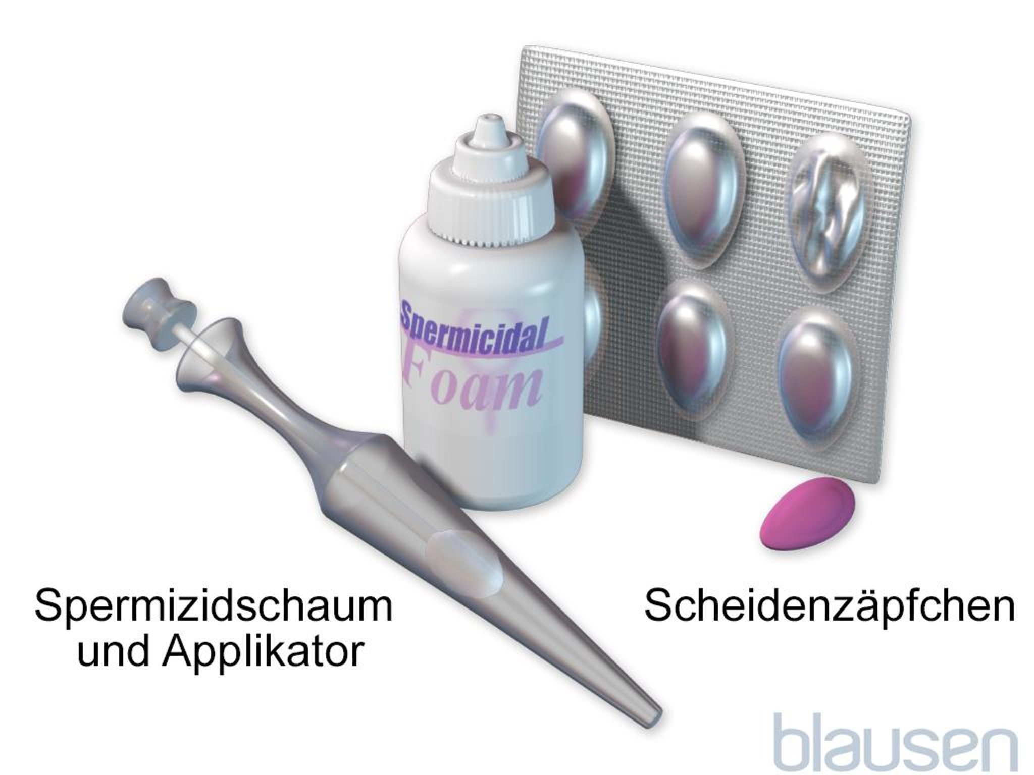 Spermizidschaum und Scheidenzäpfchen