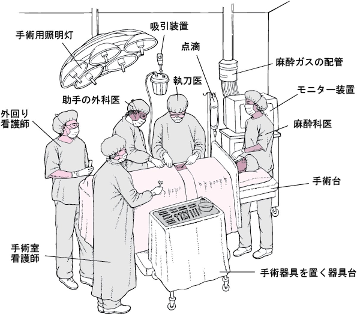 <ruby >手術室<rt >しゅじゅつしつ</rt></ruby>の<ruby >中<rt >なか</rt></ruby>