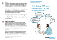 Pas de test PSA sans connaître les risques et les bénéfices