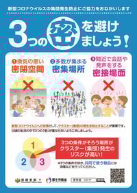 「密」を避けましょう！