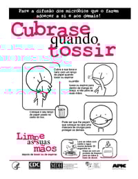 Pare a difusão dos micróbios que o fazem adoecer a si e aos demais!