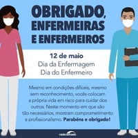 12 de maio é o Dia Internacional da Enfermagem