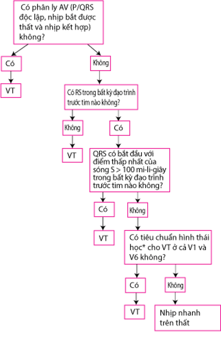 Tiêu chuẩn Brugada sửa đổi trong chẩn đoán nhịp nhanh thất.