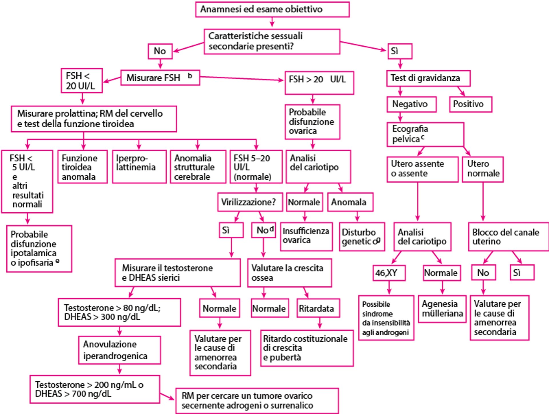 Valutazione dell'amenorrea primaria [a]