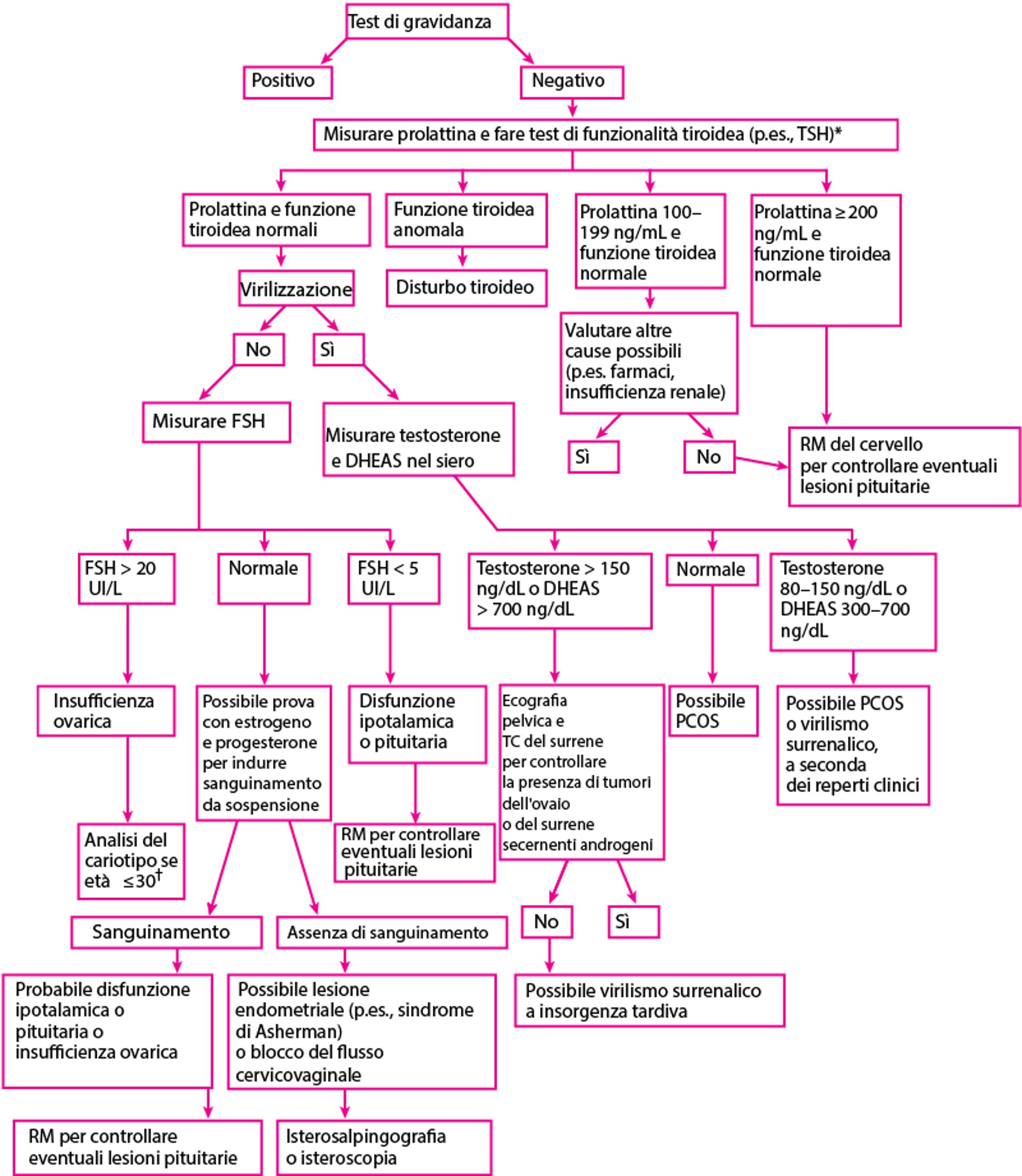 Valutazione dell'amenorrea secondaria*