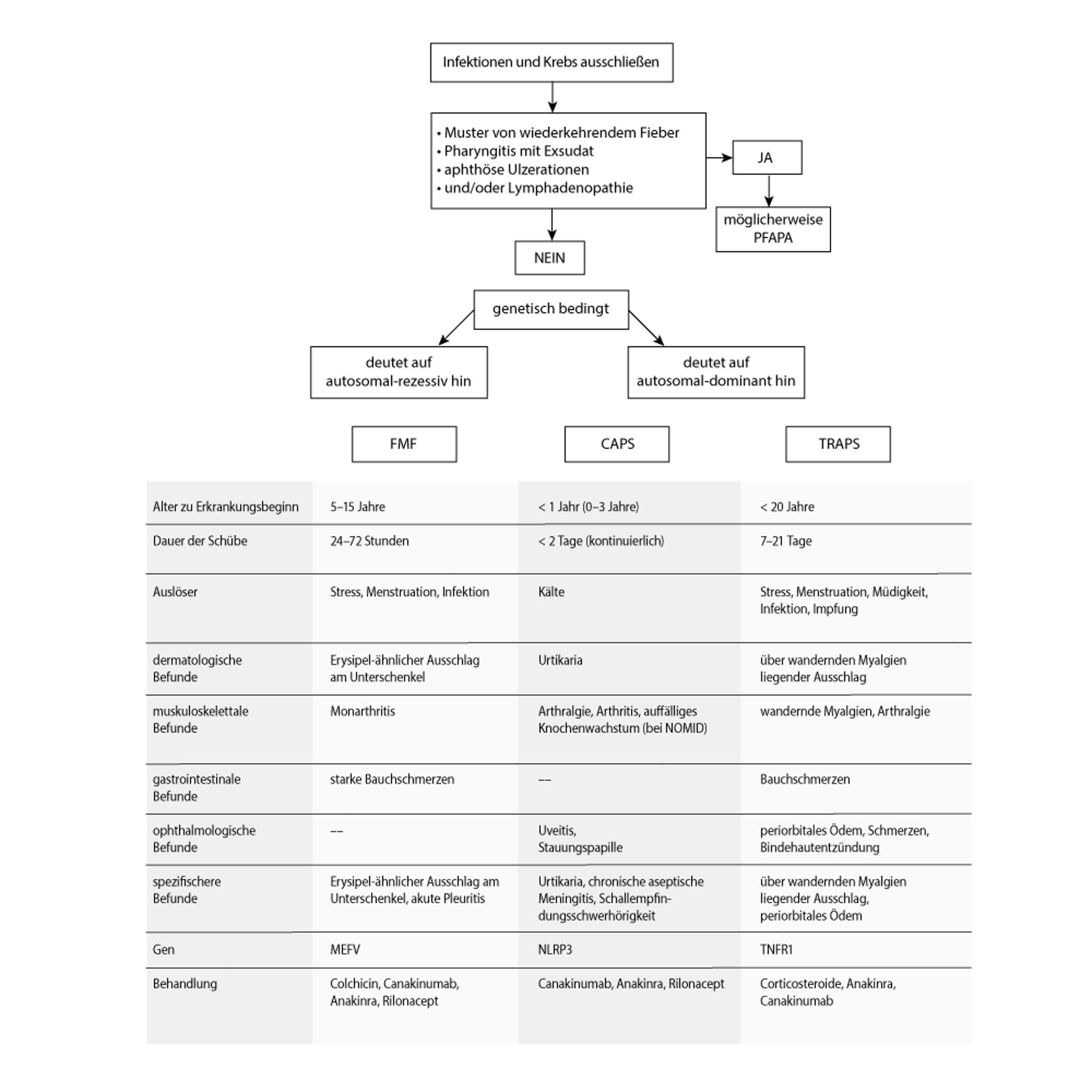 Autoinflammatorische periodische Fiebererkrankungen