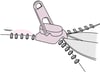 Zipper removal from penile skin