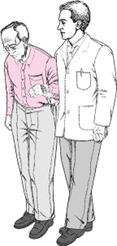 歩行時の患者の支え方