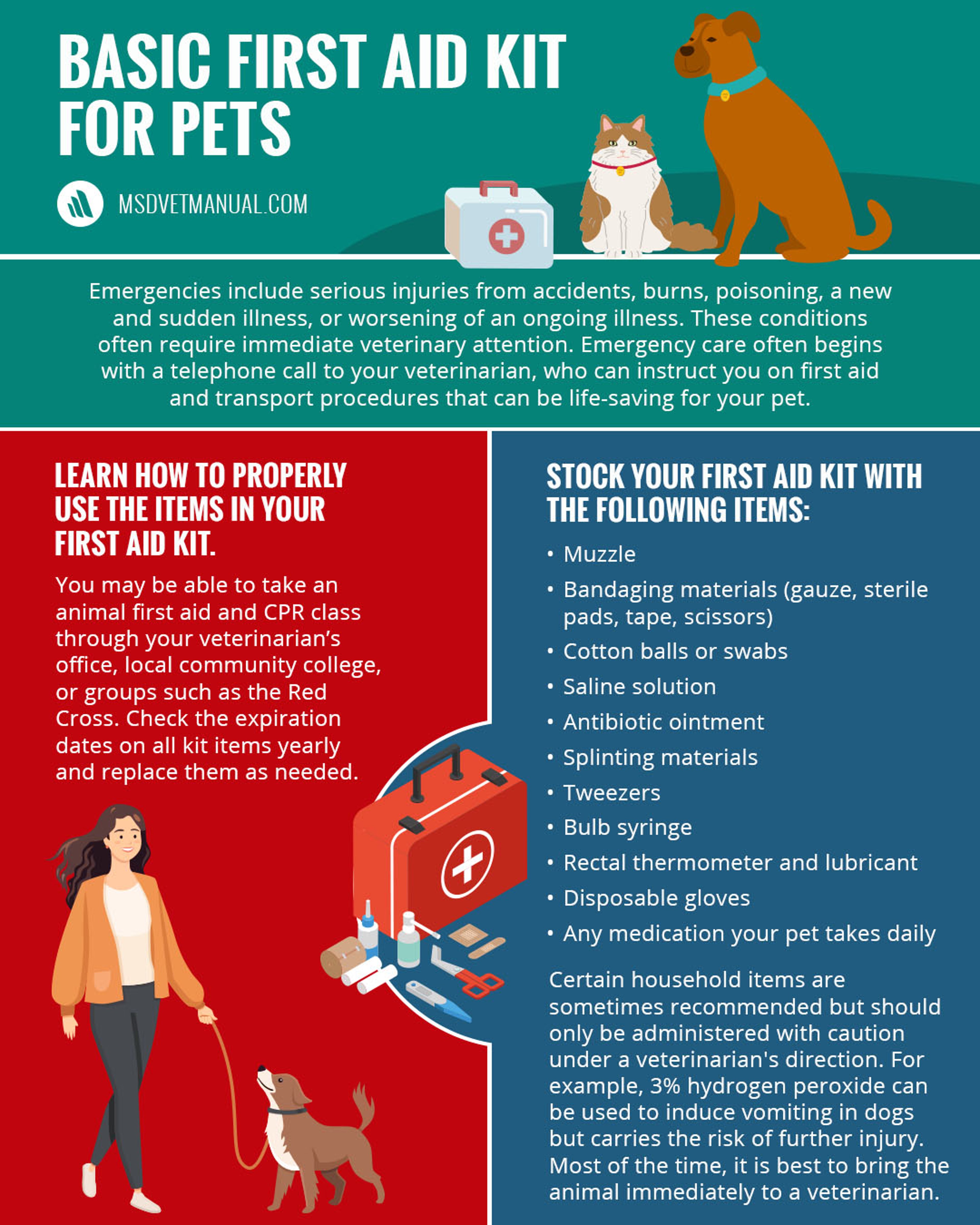 Basic First Aid Kit for Pets