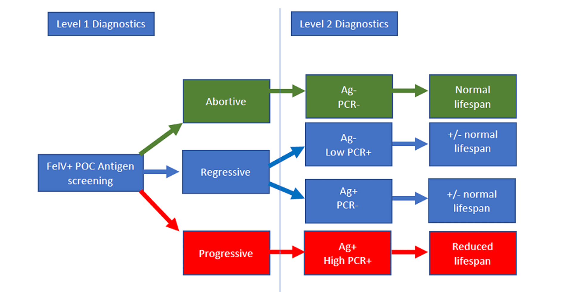 Feline leukemia virus clinical staging