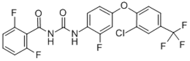 Structure of flufenoxuron