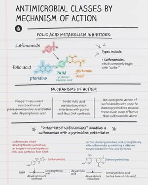 Mecanismos de acción: inhibidores del metabolismo del ácido fólico