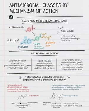 Mecanismos de acción: inhibidores del metabolismo del ácido fólico