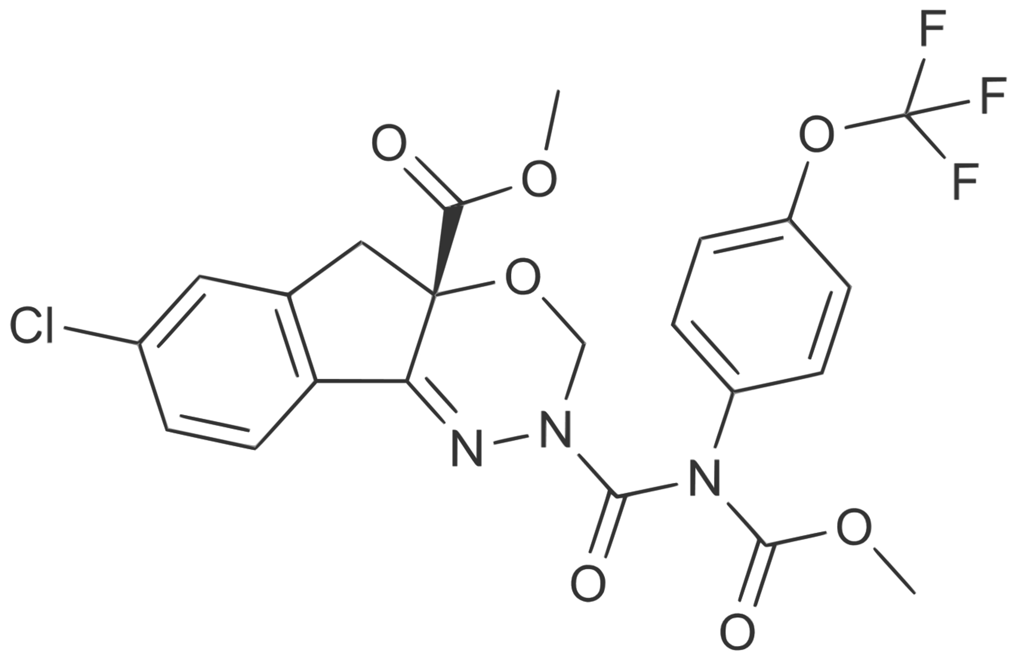 Structure of indoxacarb