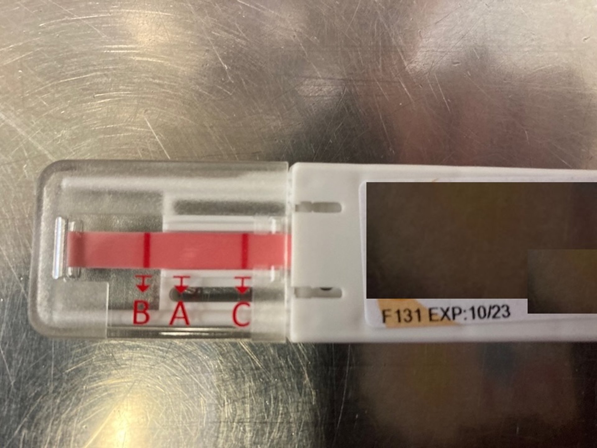 Immunochromatographic blood typing, cat