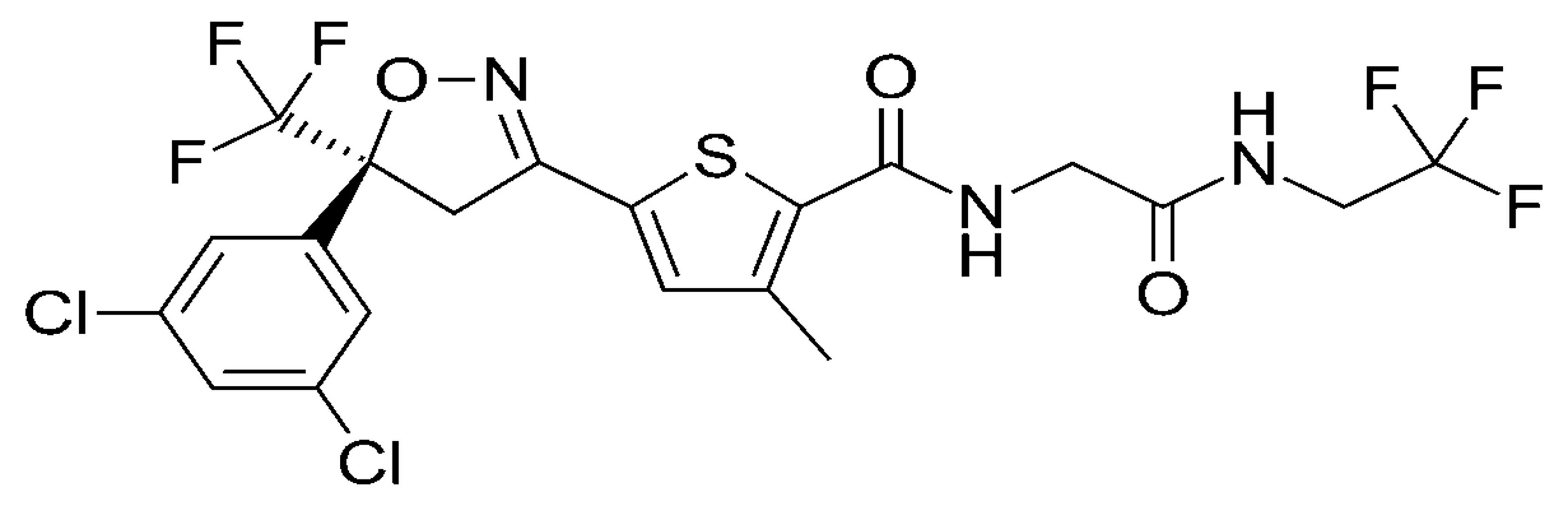 Structure of lotilaner