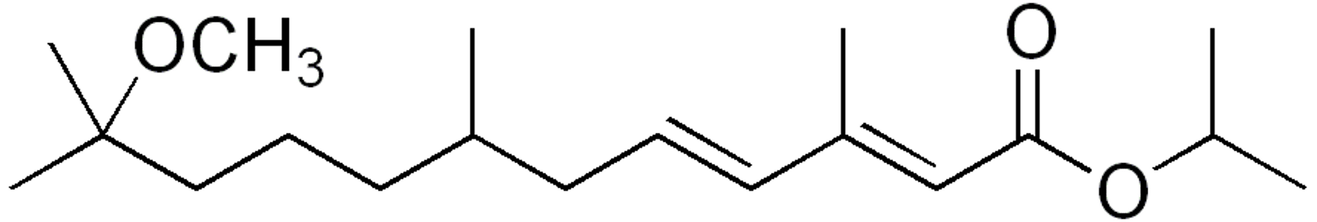 Estructura del metopreno