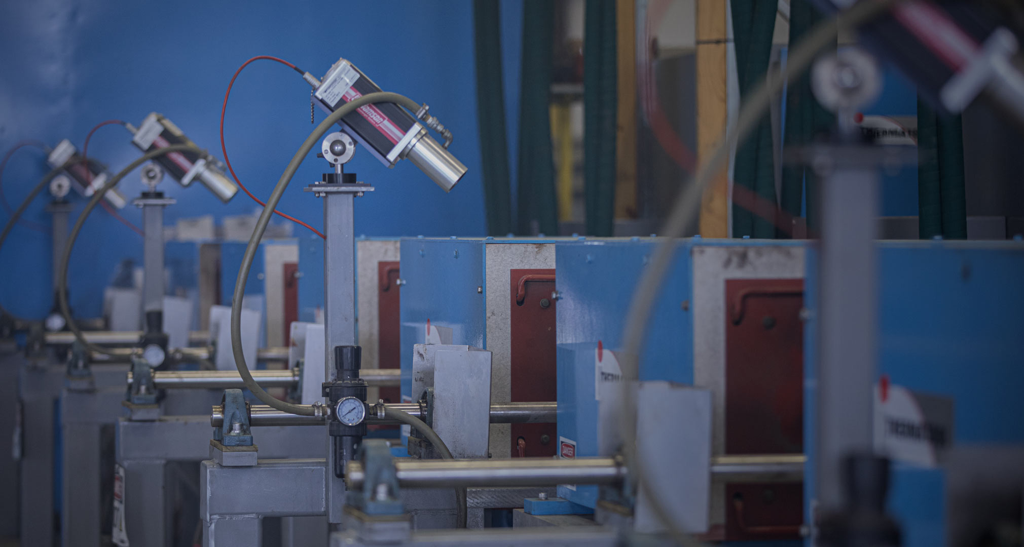 Rows of ATP Coiled Tubing being manufactured in facility