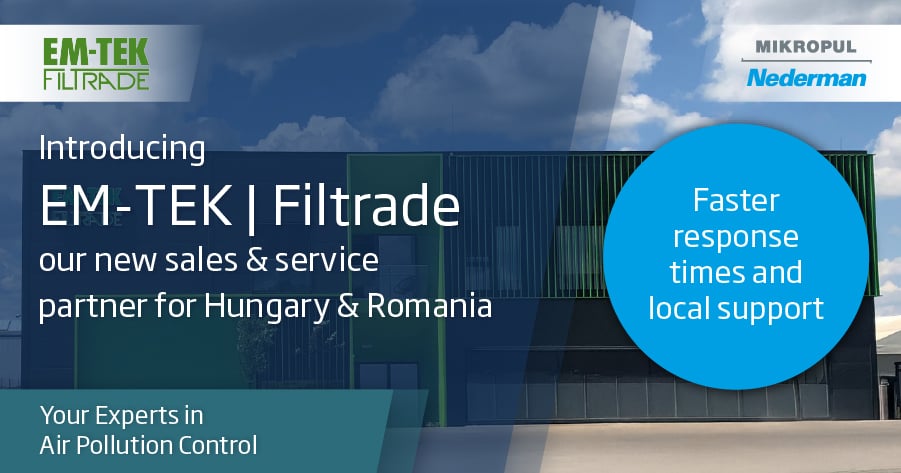 Official Nederman MikroPul partnership certificate for EM-TEK / Filtrade in Hungary and Romania