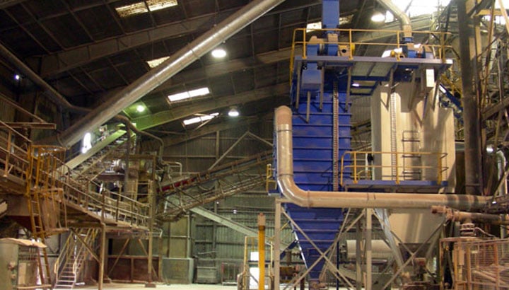 dust collection for organic chemicals