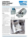  Batch Kneader Technical Bulletin