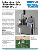 Laboratory High Shear Granulator
