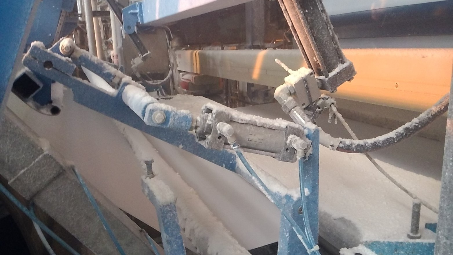Dust from tissue paper manufacturing