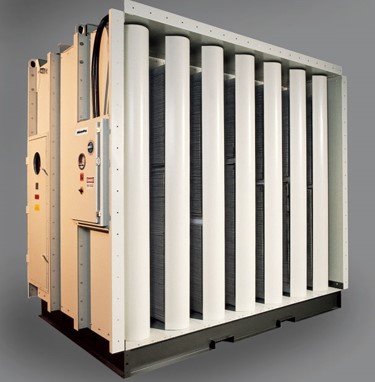 Rotary pleated belt filter