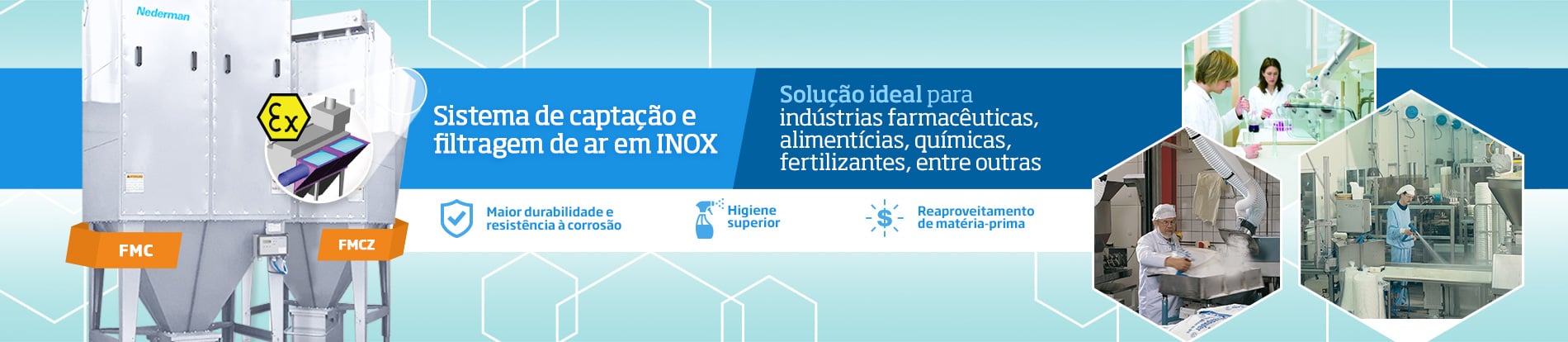 Indústrias Alimentícias, Farmacêuticas e Químicas | Nederman