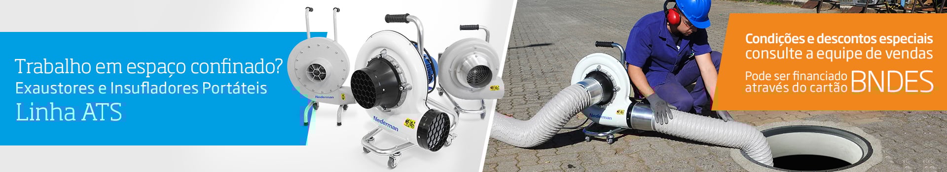Exaustores e Insufladores Portáteis - Linha ATS