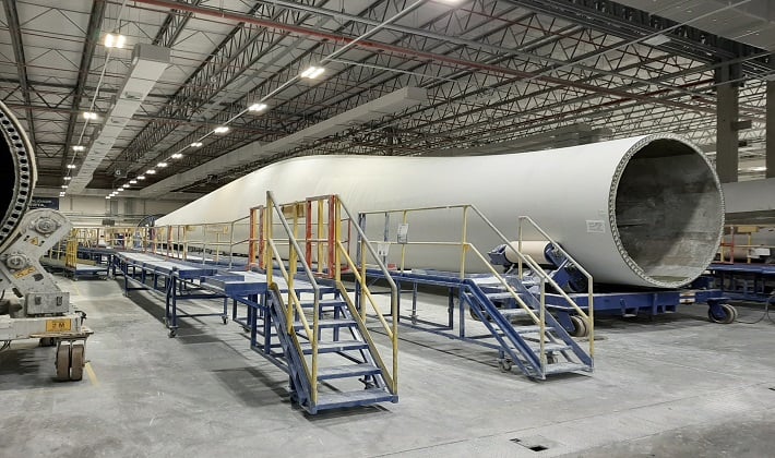 Como é feita a captação de pó na produção de pás eólicas Nederman