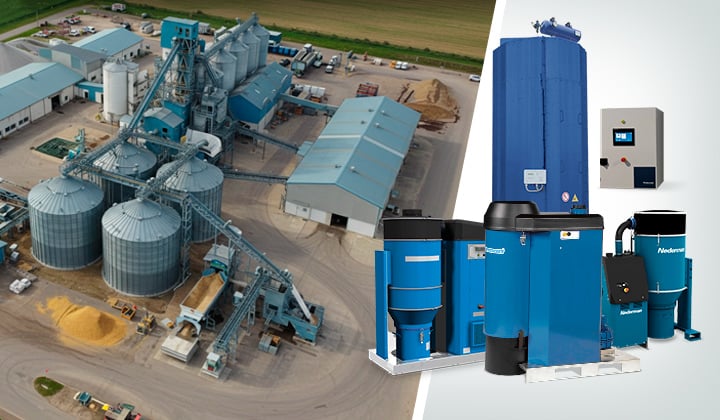 Benefícios da aplicação da Central de Aspiração para Agronegócio | Saiba mais | Nederman