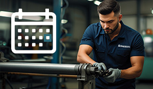 Não deixe de acatar os períodos de manutenção previstos pelos fabricantes e prescrições da NR12. Com o tempo de uso é necessário trocar filtros de ar, de óleo, de combustível, ajustar peças e conexões. | Nederman