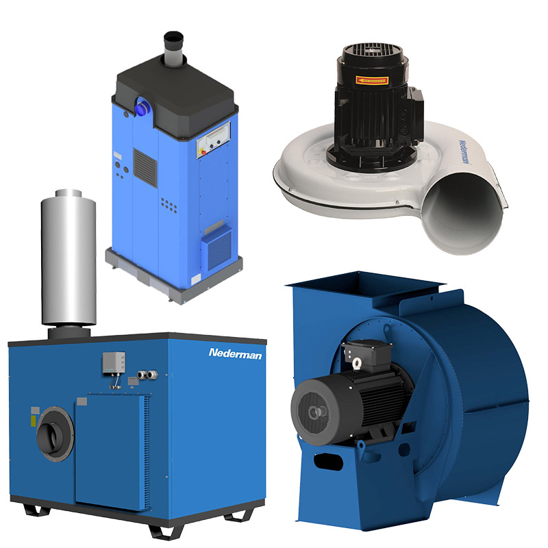 Exaustores centrífugos e de alto vácuo | Nederman