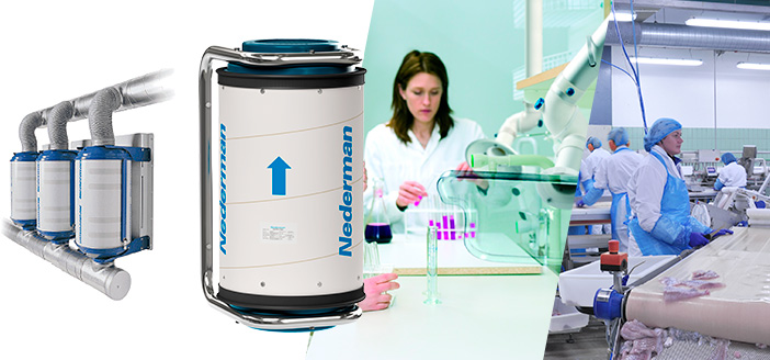 O Filtro MFS Carvão Ativado da Nederman, por exemplo, pode ser integrado a sistemas de exaustão para capturar poluentes diretamente na fonte, garantindo um ambiente de trabalho seguro.  | Saiba mais | Nederman