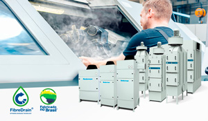 A filtragem de névoa de óleo é indicada para centros de usinagem, retíficas e tornos com lubrificação por emulsão ou óleo integral.  | Saiba mais | Nederman