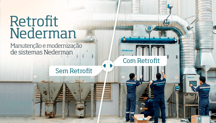 Retrofit Nederman Manutenção e modernização de sistemas Nederman