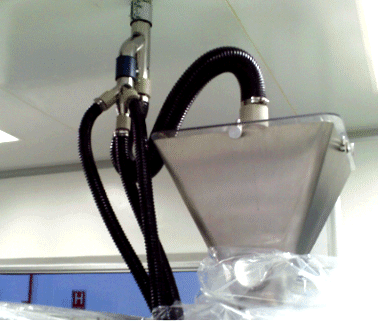 aspiraçao no processo nederman alto vácuo