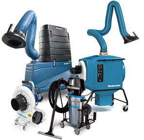 Filtros Móveis (FilterCart, FilterBox) - Ideais para estações pontuais de solda, lixamento ou manutenção.  | Nederman